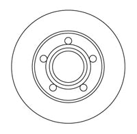 NF PARTS stabdžių diskas 204747NF